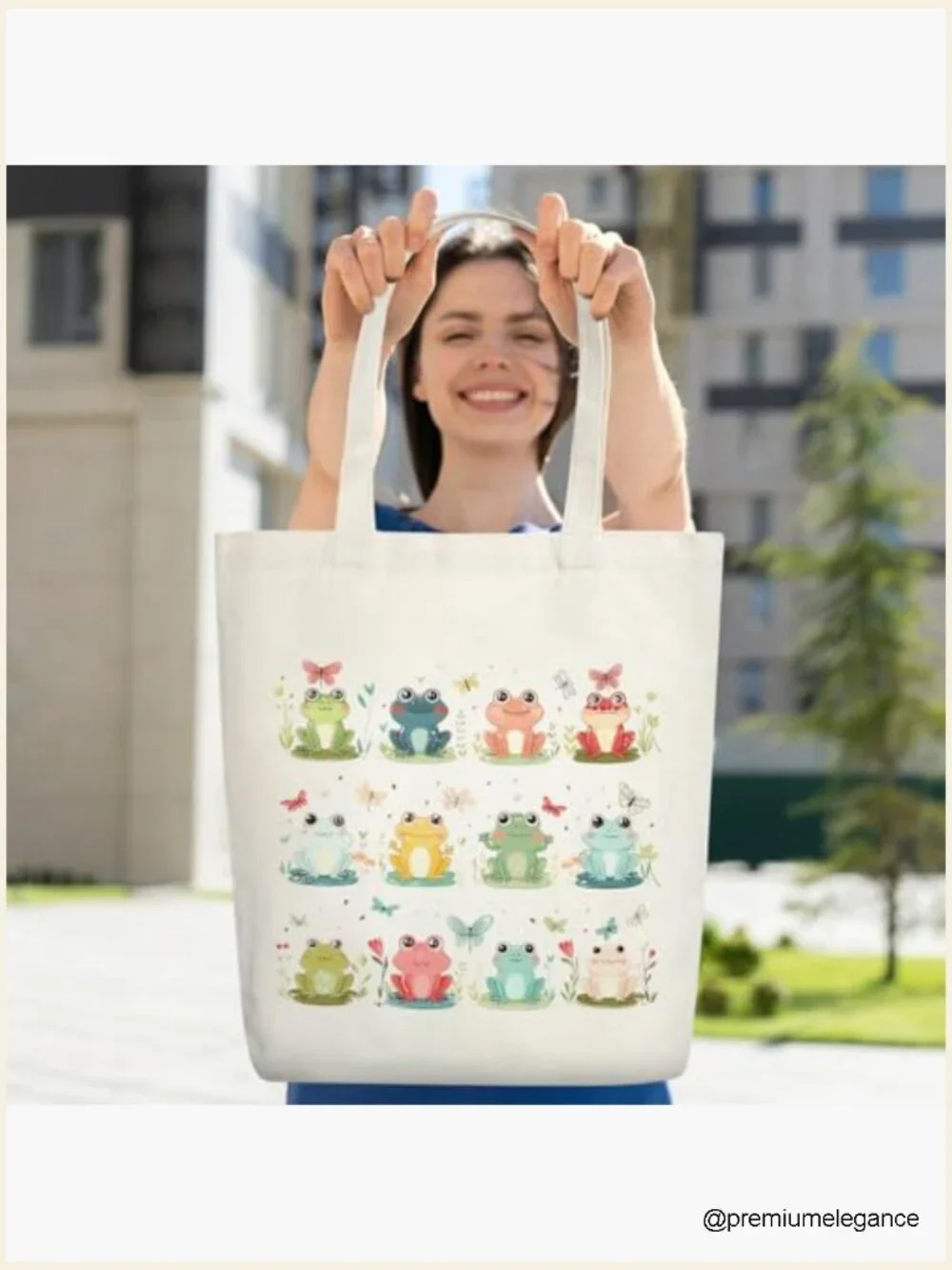Canvas Tote Bag Reusable Shopping Foldable